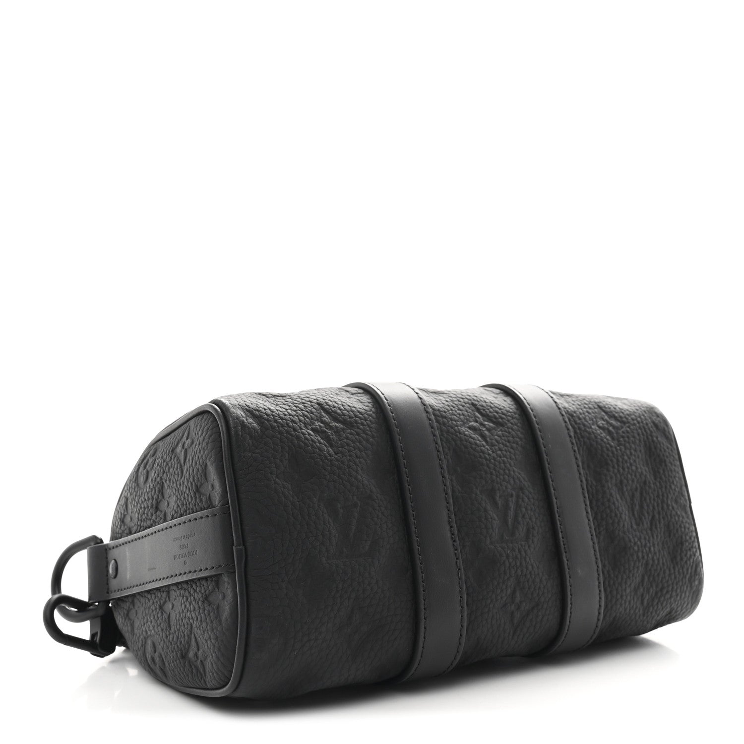Louis Vuitton Monogram Taurillon Keepall Bandouliere 25 Black