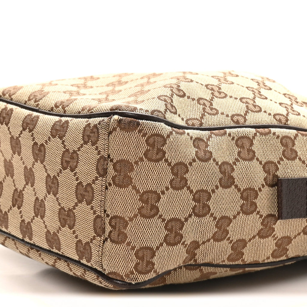 Gucci Monogram Messenger Bag Brown