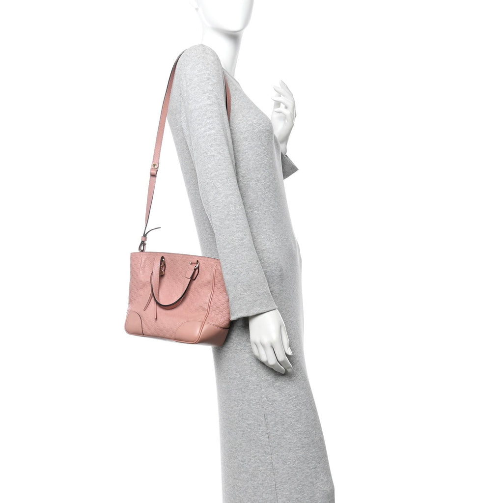 Gucci Microguccissima Small Bree Tote Soft Pink