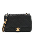 Chanel Caviar Quilted Medium Chain Flap  Black