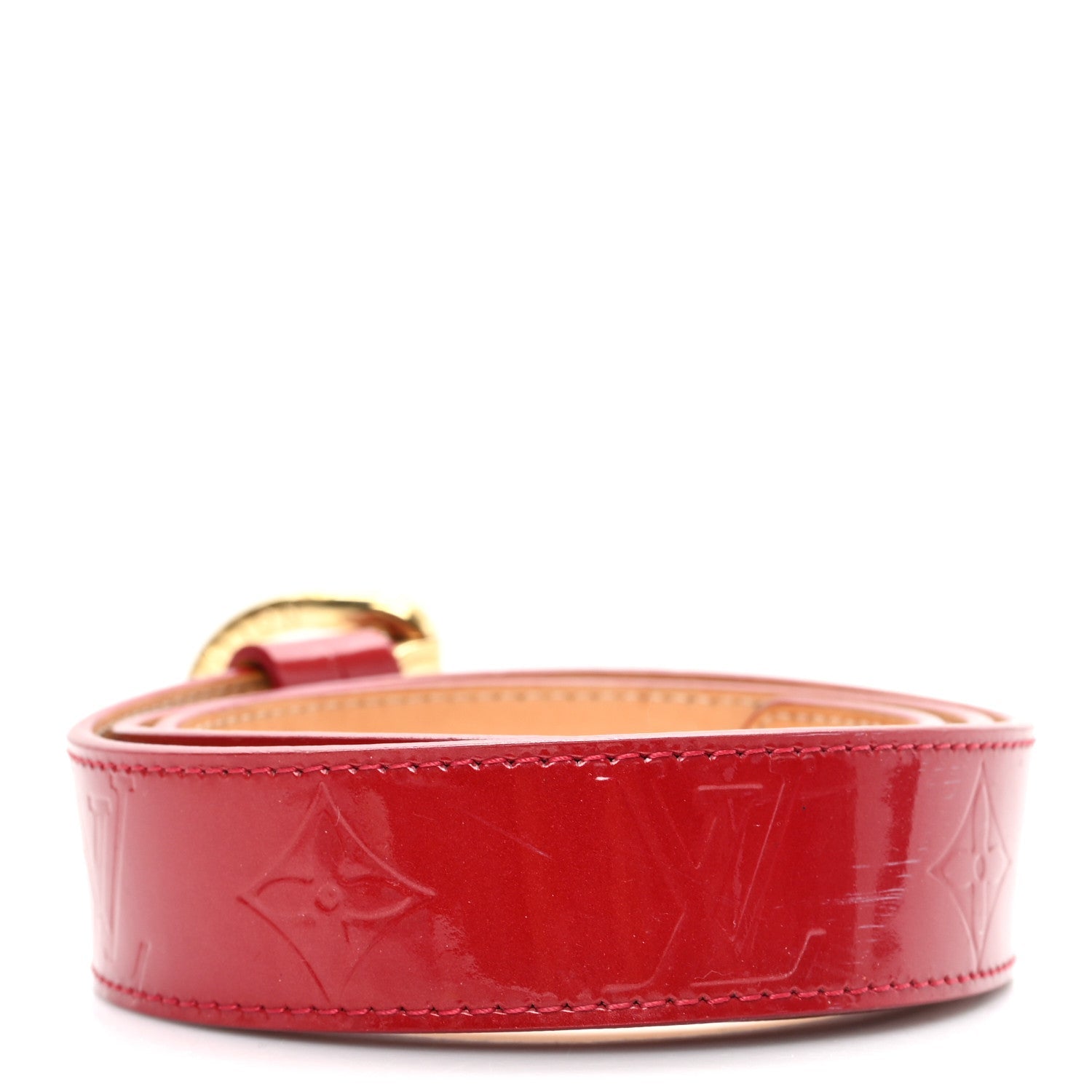 Louis Vuitton Vernis Ceinture 30mm Belt 80 32 Rouge