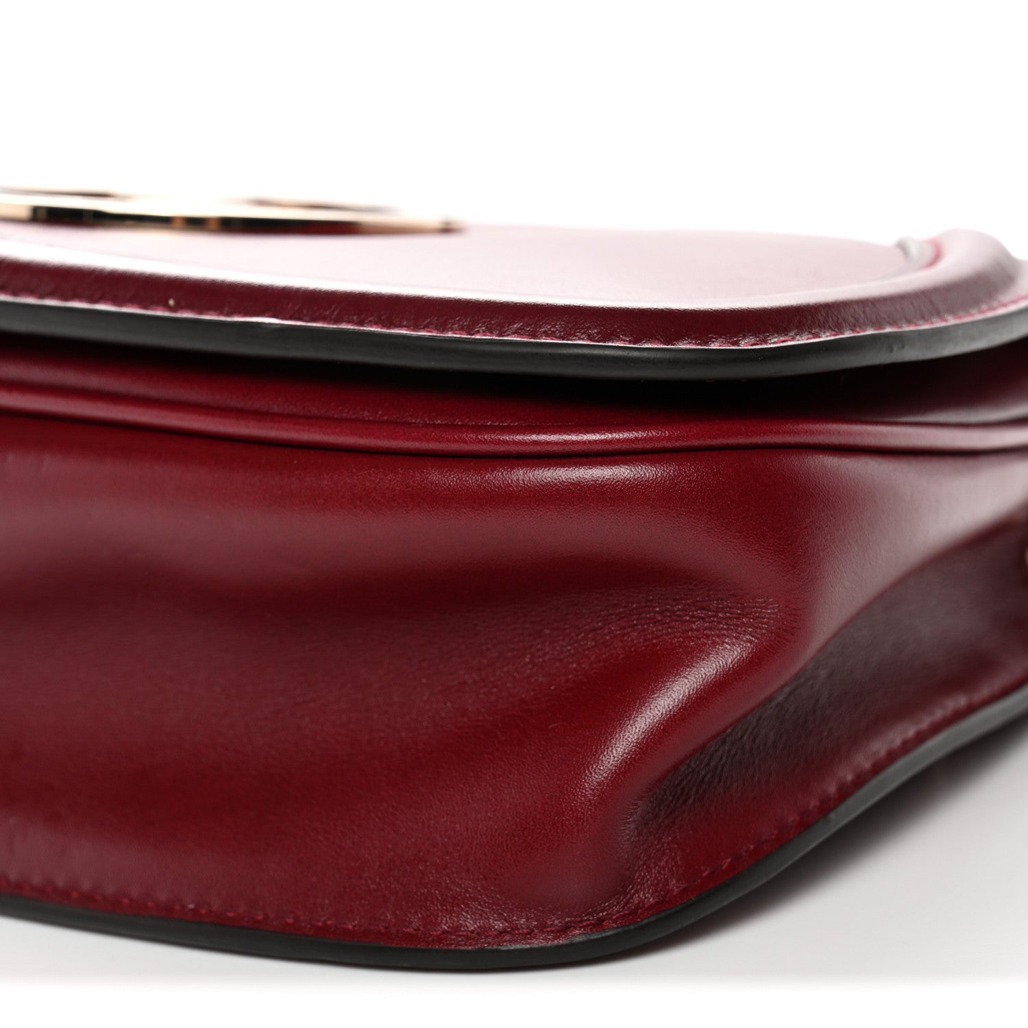 Gucci Calfskin Blondie Medium Shoulder Bag Dark Red