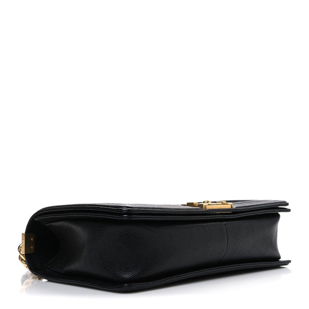 Chanel Caviar Quilted New Medium Boy Flap Black