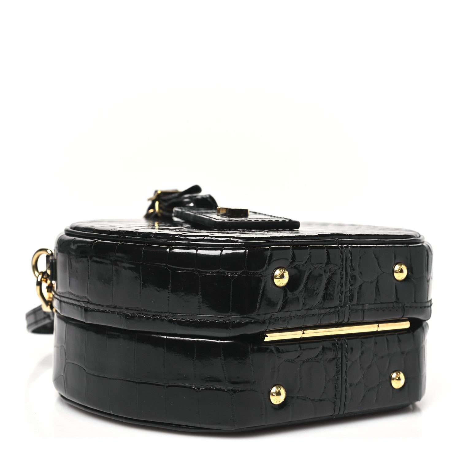 Louis Vuitton Crocodile Petite Boite Chapeau Black