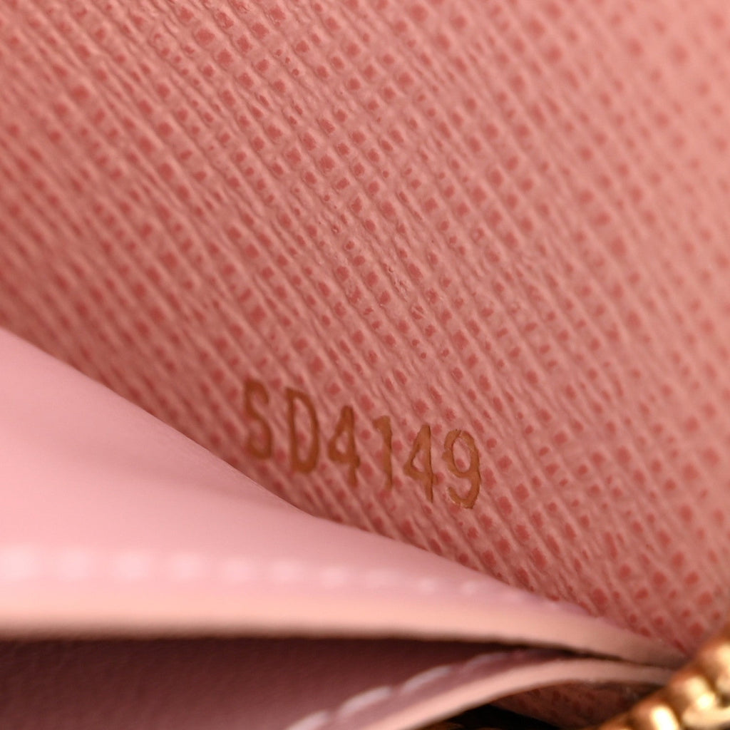Louis Vuitton Monogram Clemence Wallet Rose Ballerine