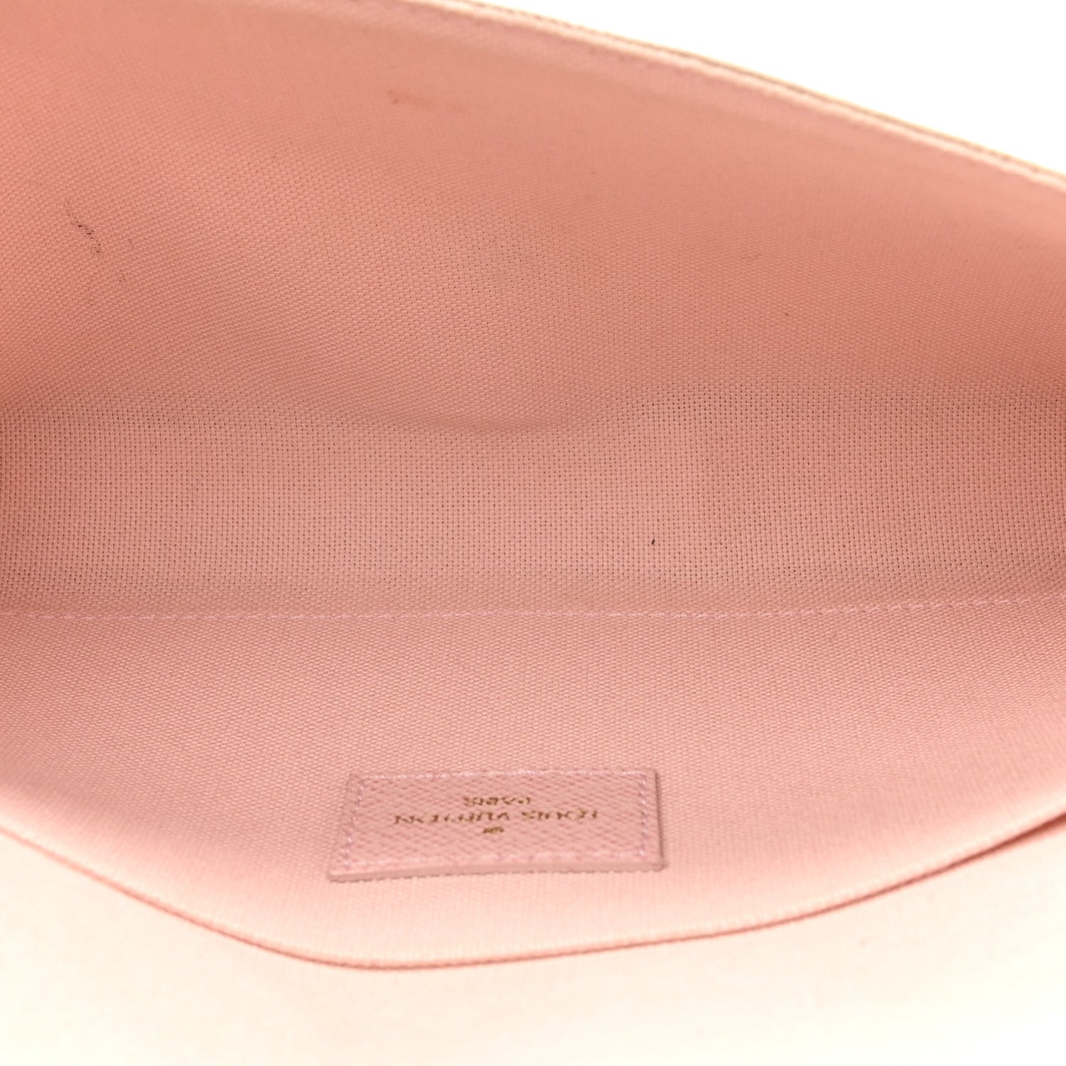 Louis Vuitton Damier Azur Pochette Felicie Chain Wallet Rose Ballerine