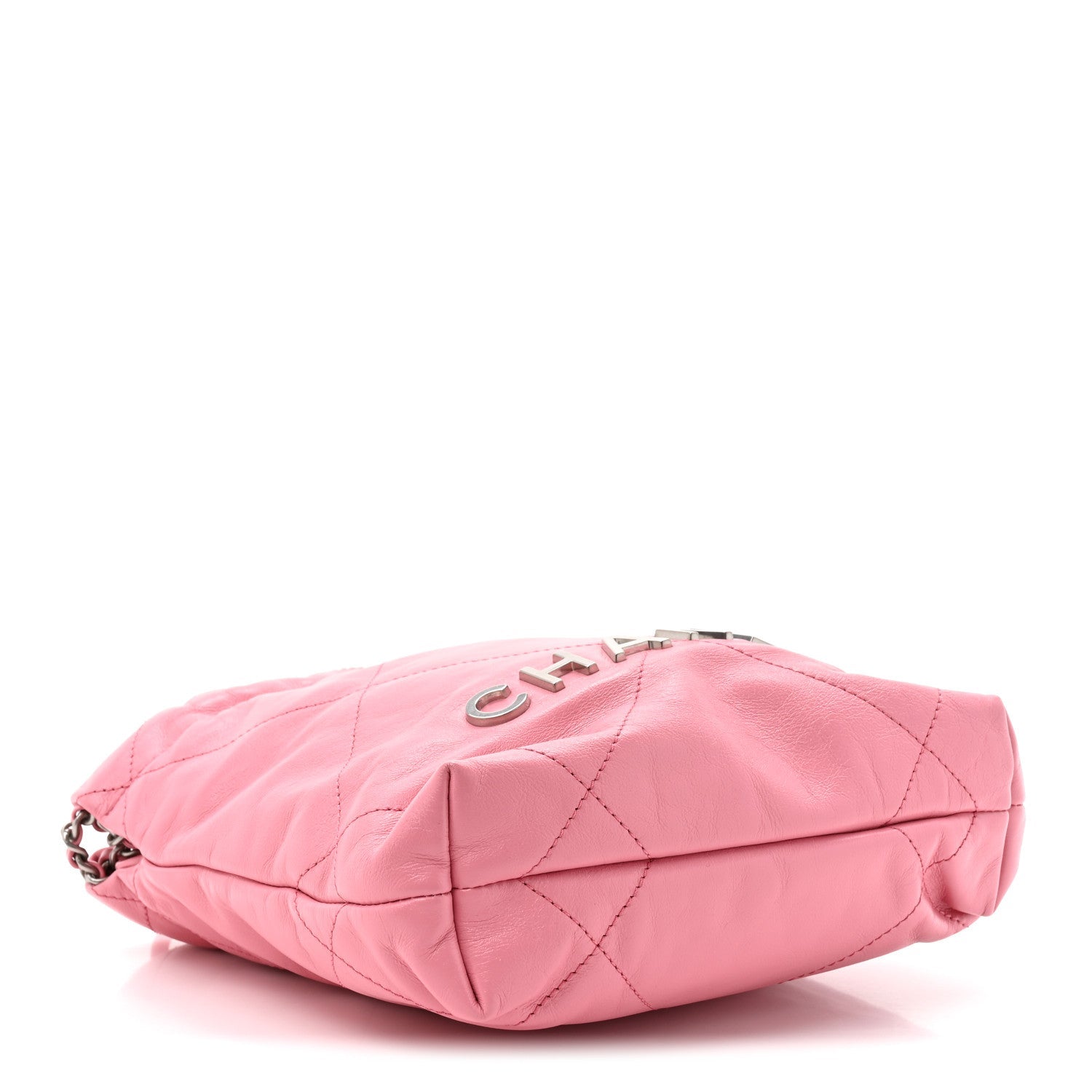 Chanel Shiny Calfskin Quilted Mini Chanel 22 Pink