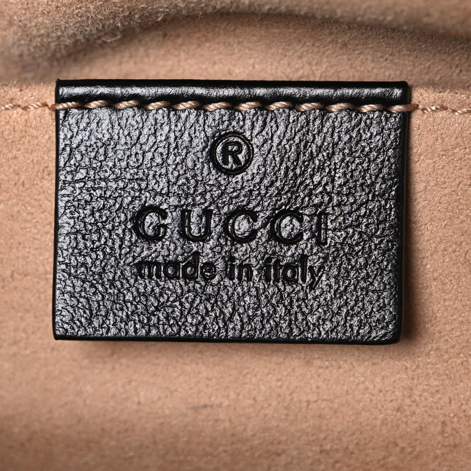 Gucci Monogram Matelasse Diagonal Small GG Marmont Chain Shoulder Bag Beige Black