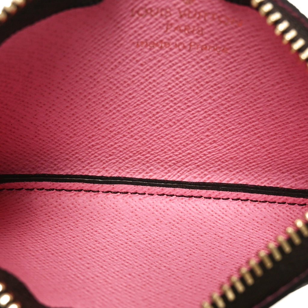 Louis Vuitton Monogram 2022 Christmas Animation Paris Key Pouch Pink