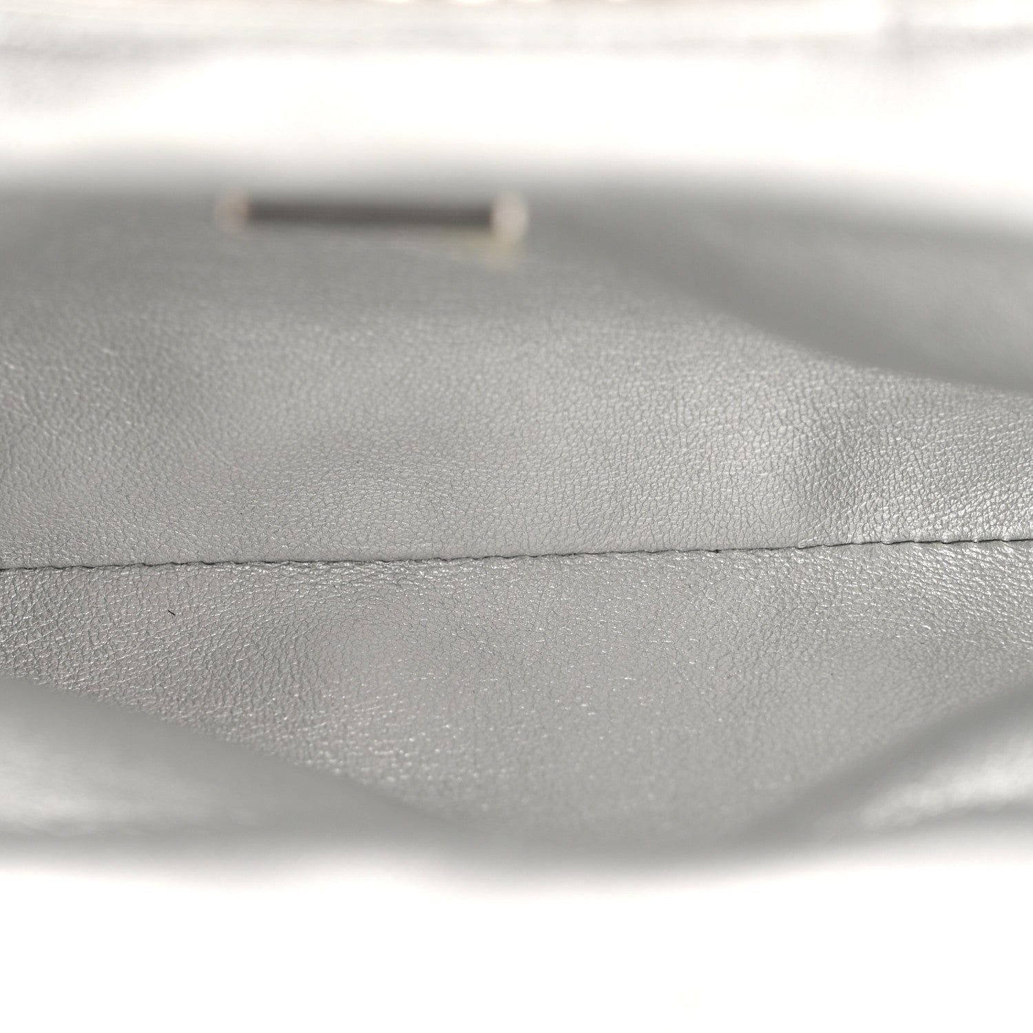 Chanel Crystal Embellished Metallic Lambskin Mini Chanel 22 Silver