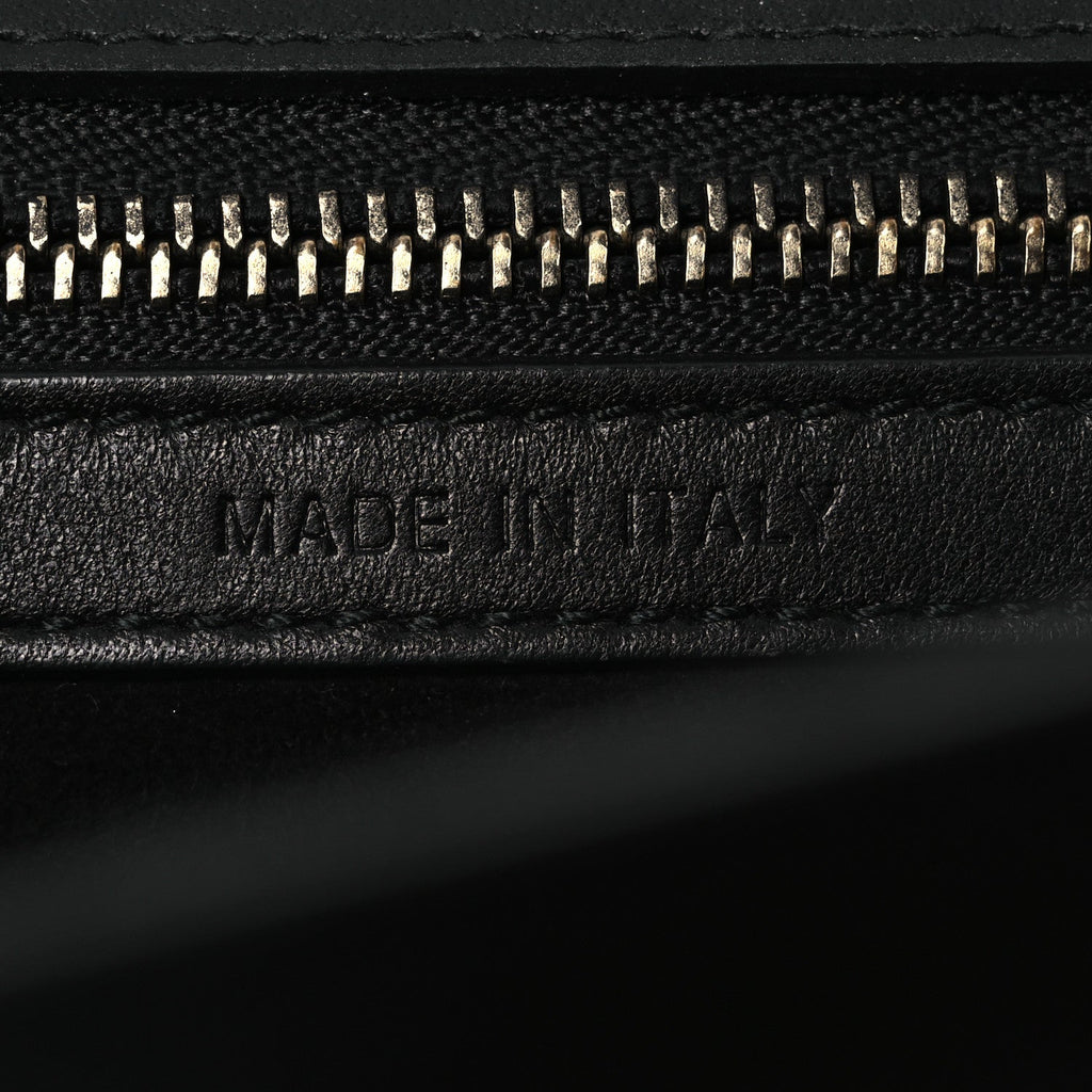 Christian Dior Lambskin Studded Medium Diorama Flap Bag Black