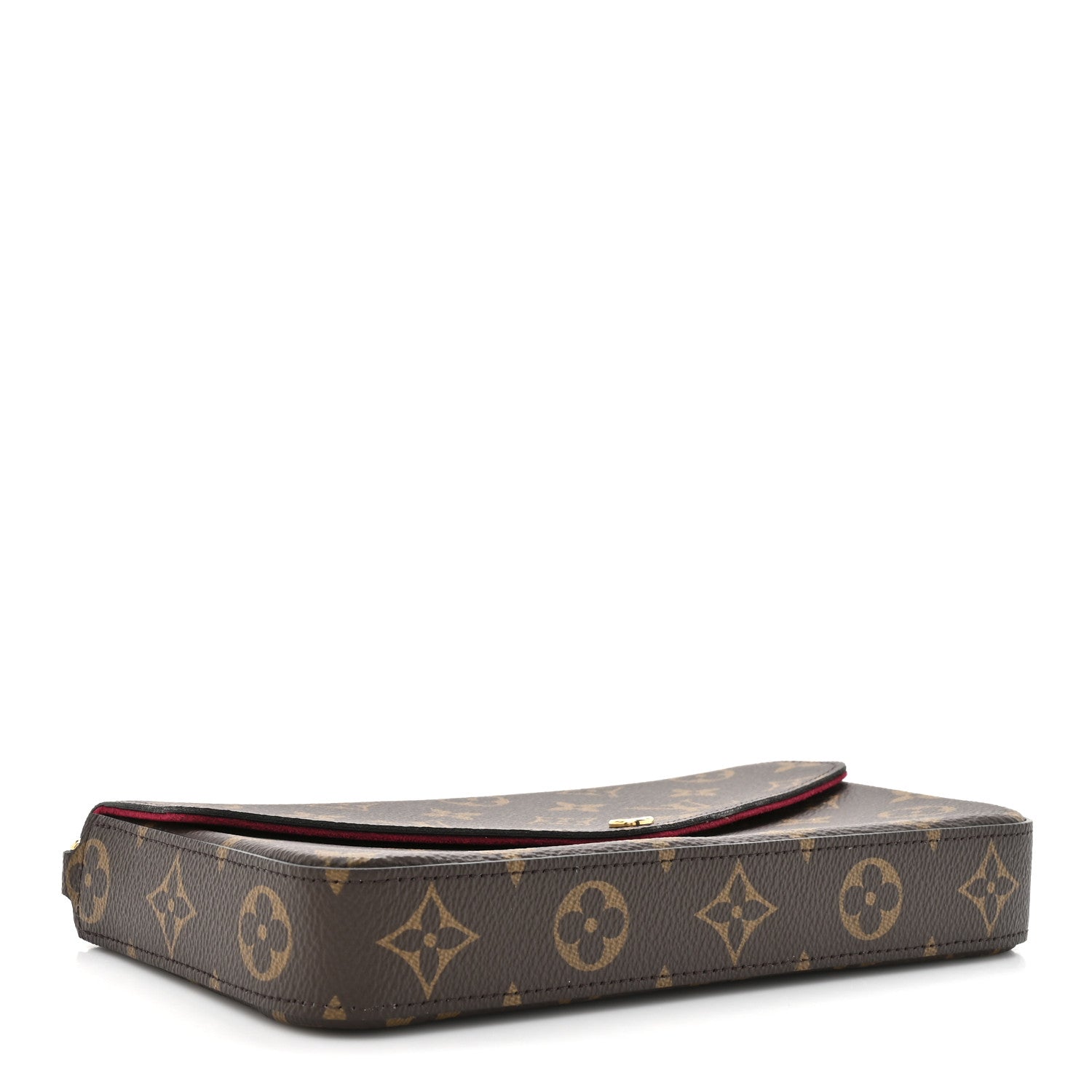 Louis Vuitton Monogram Pochette Felicie Chain Wallet Fuchsia
