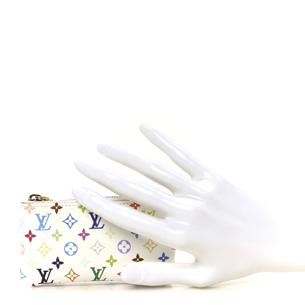 Louis Vuitton LV X TM Monogram Multicolor Key Pouch White