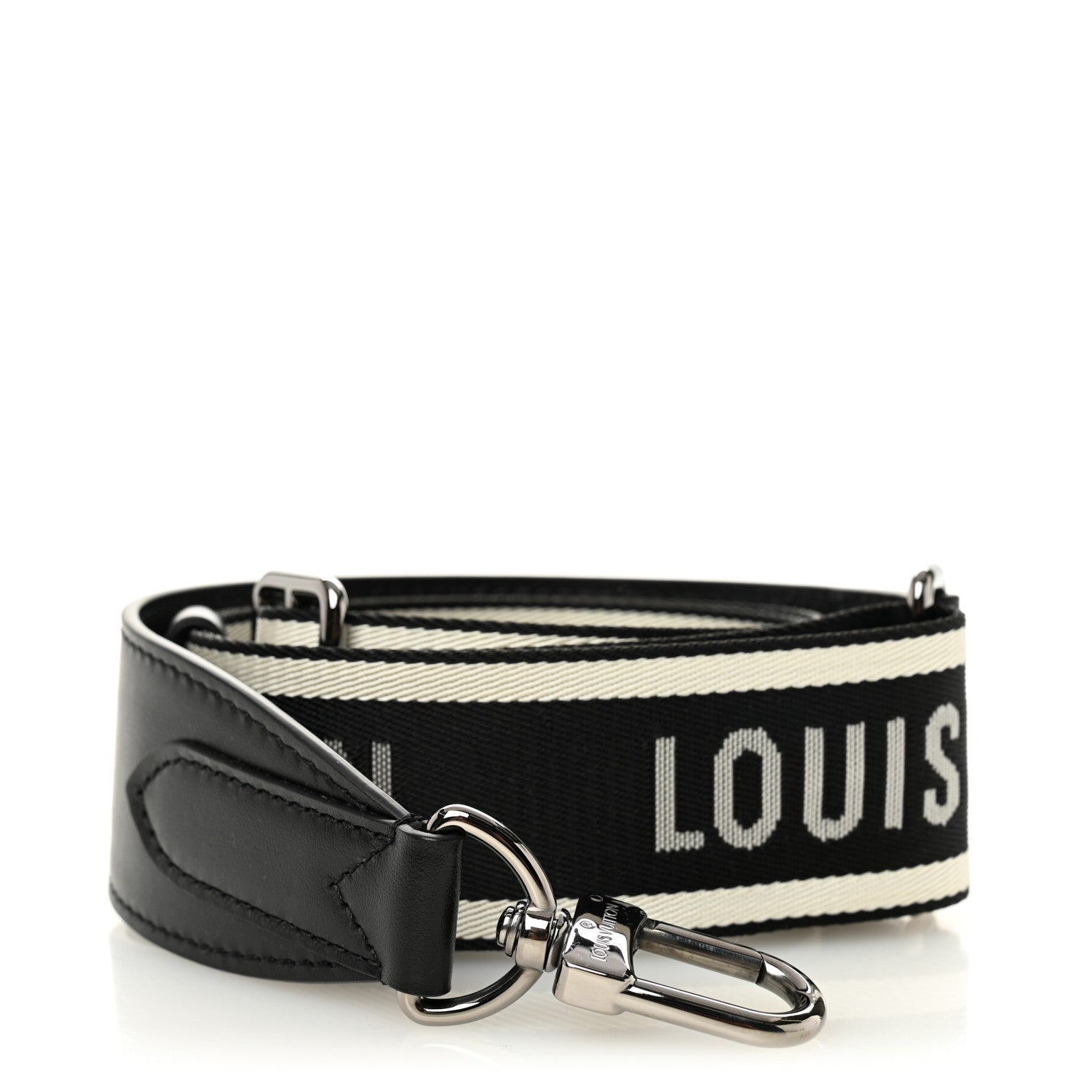 Louis Vuitton Nylon Jacquard Sporty Bandouliere Shoulder Strap Black