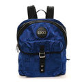 Gucci Econyl Nylon Monogram Off The Grid Backpack Guilted Blue Black