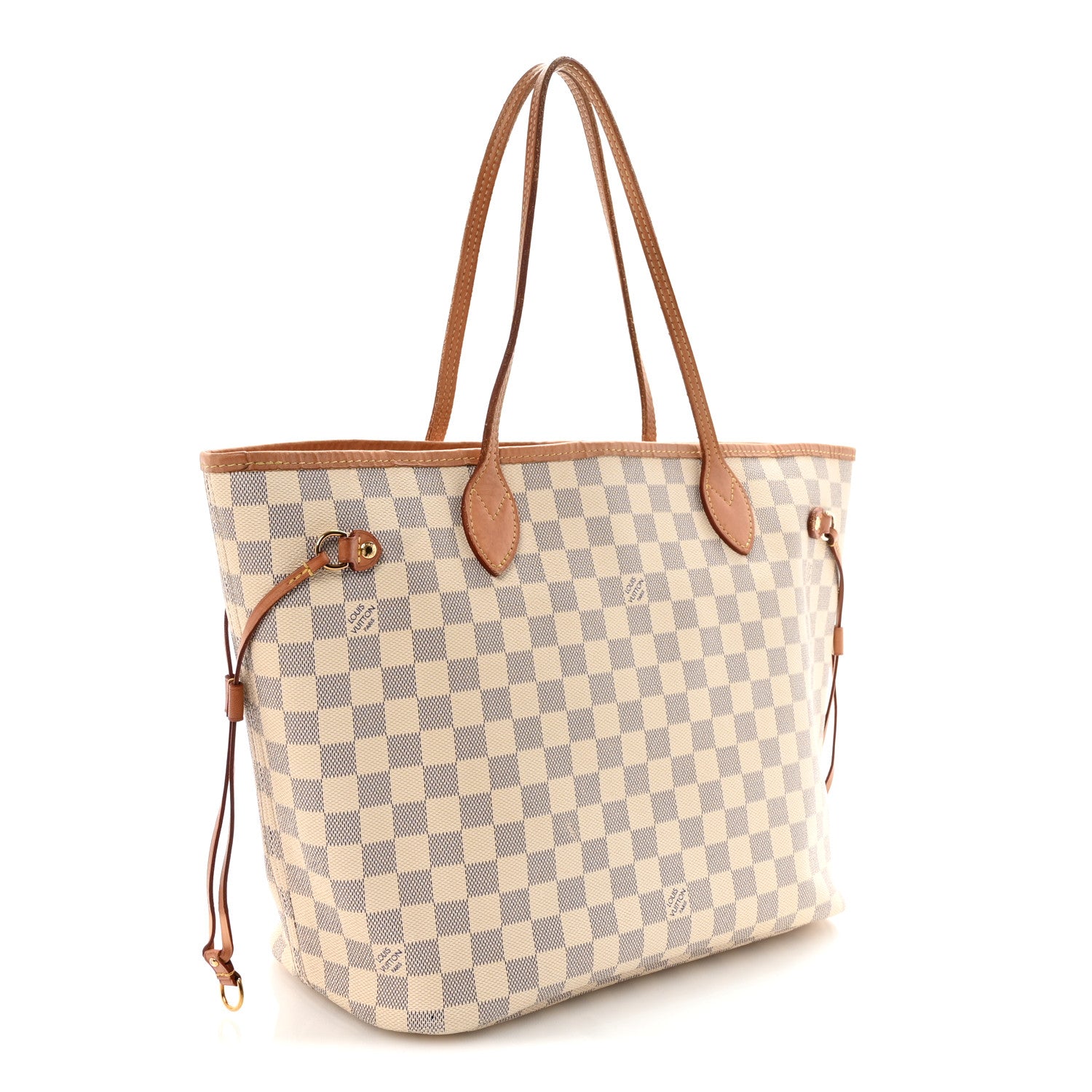 Louis Vuitton Damier Azur Neo Neverfull MM Rose Ballerine