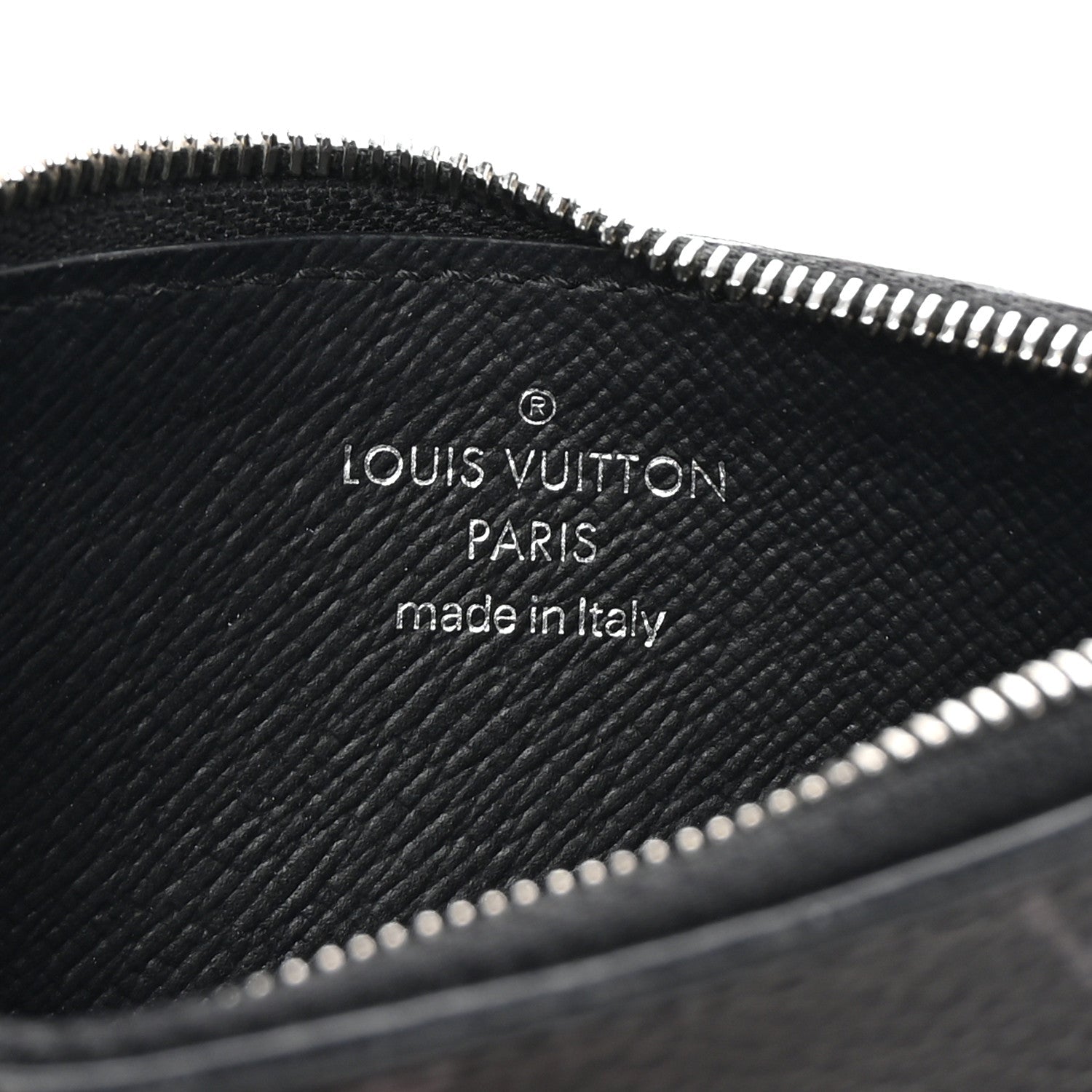 Louis Vuitton Taigarama Coin Card Holder Black