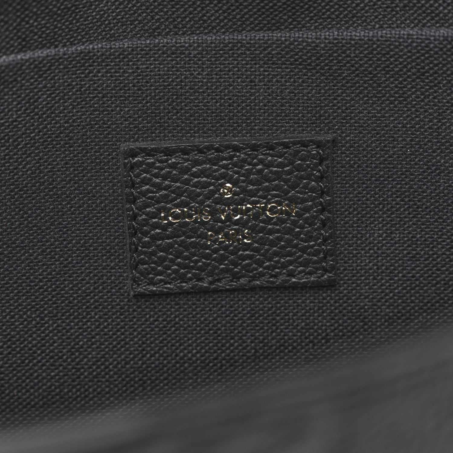Louis Vuitton Empreinte Pochette Felicie Chain Wallet Black