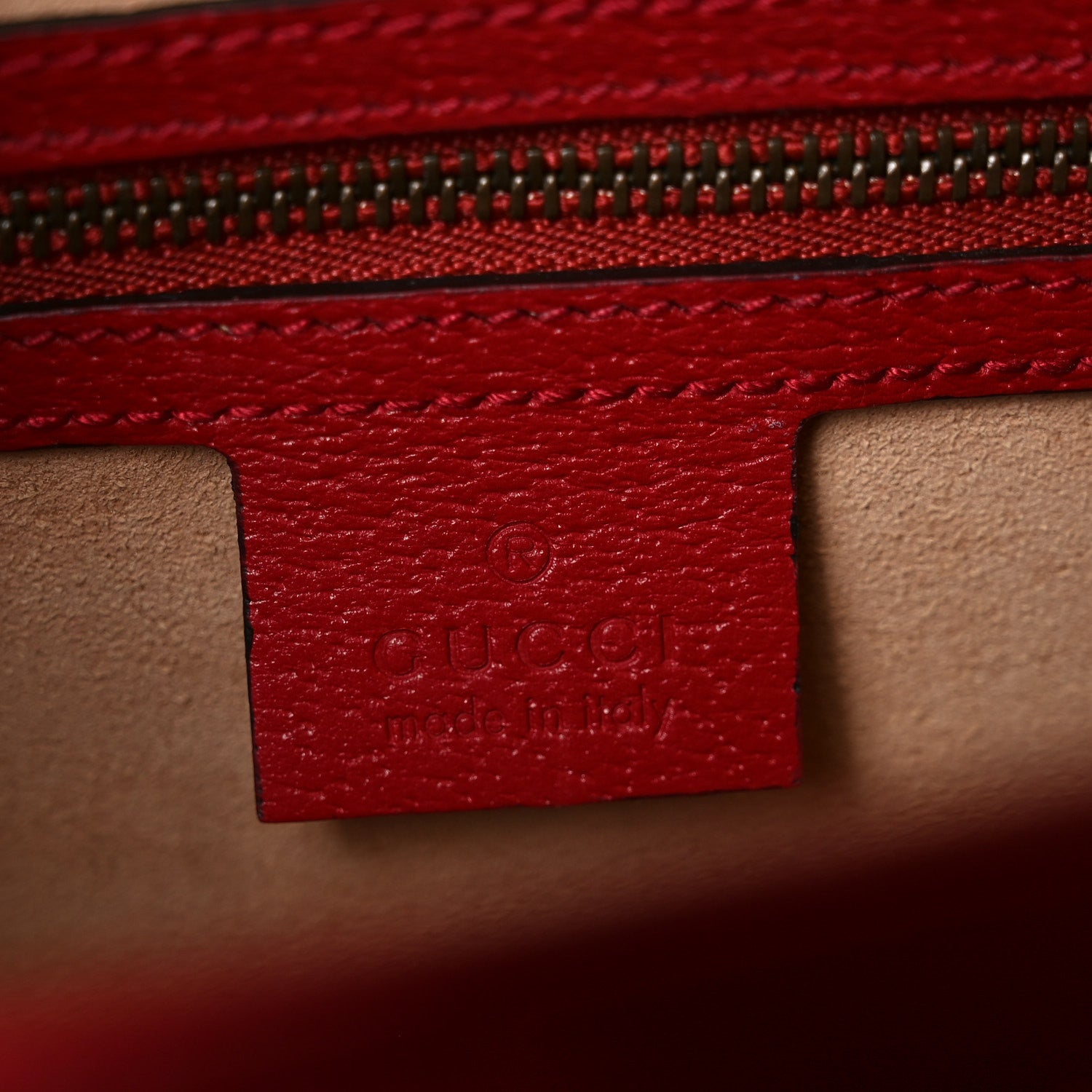 Gucci GG Supreme Monogram Small Queen Margaret Top Handle Bag Red