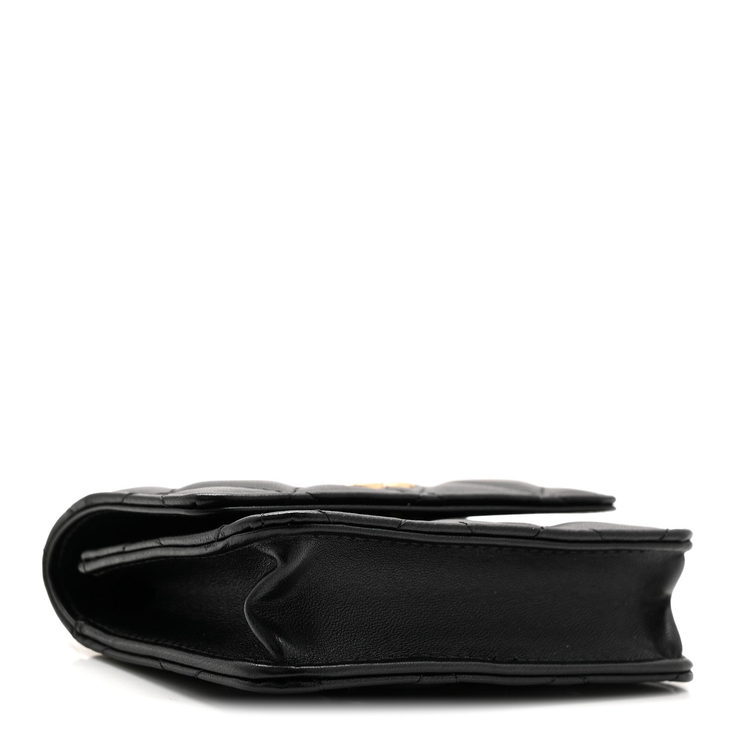 Chanel Lambskin Quilted CC Hook Card Holder Black