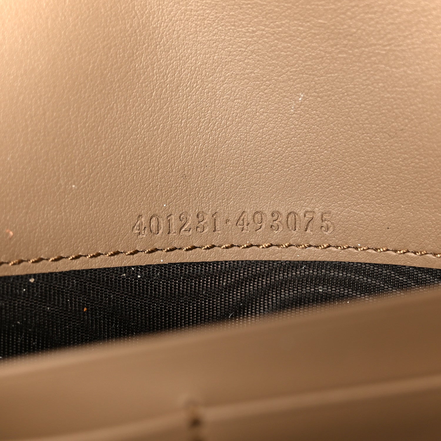 Gucci GG Supreme Monogram Mini Dionysus Chain Wallet Beige Taupe