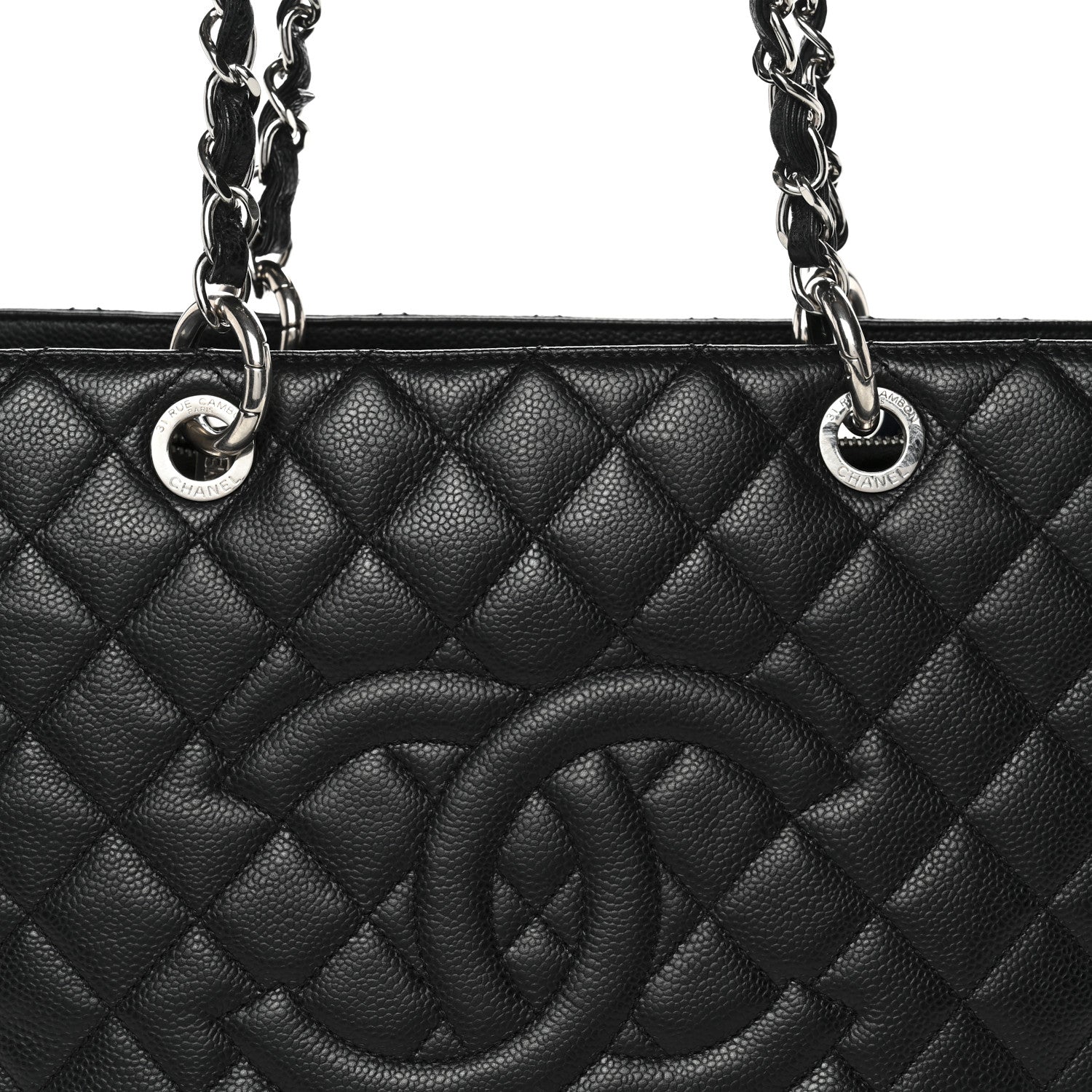Chanel Caviar Quilted Grand Shopping Tote GST Black