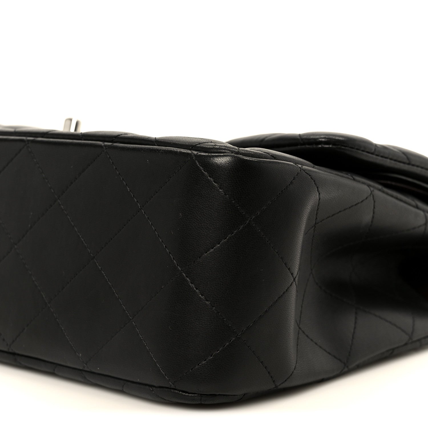 Chanel Lambskin Quilted Jumbo Double Flap Black