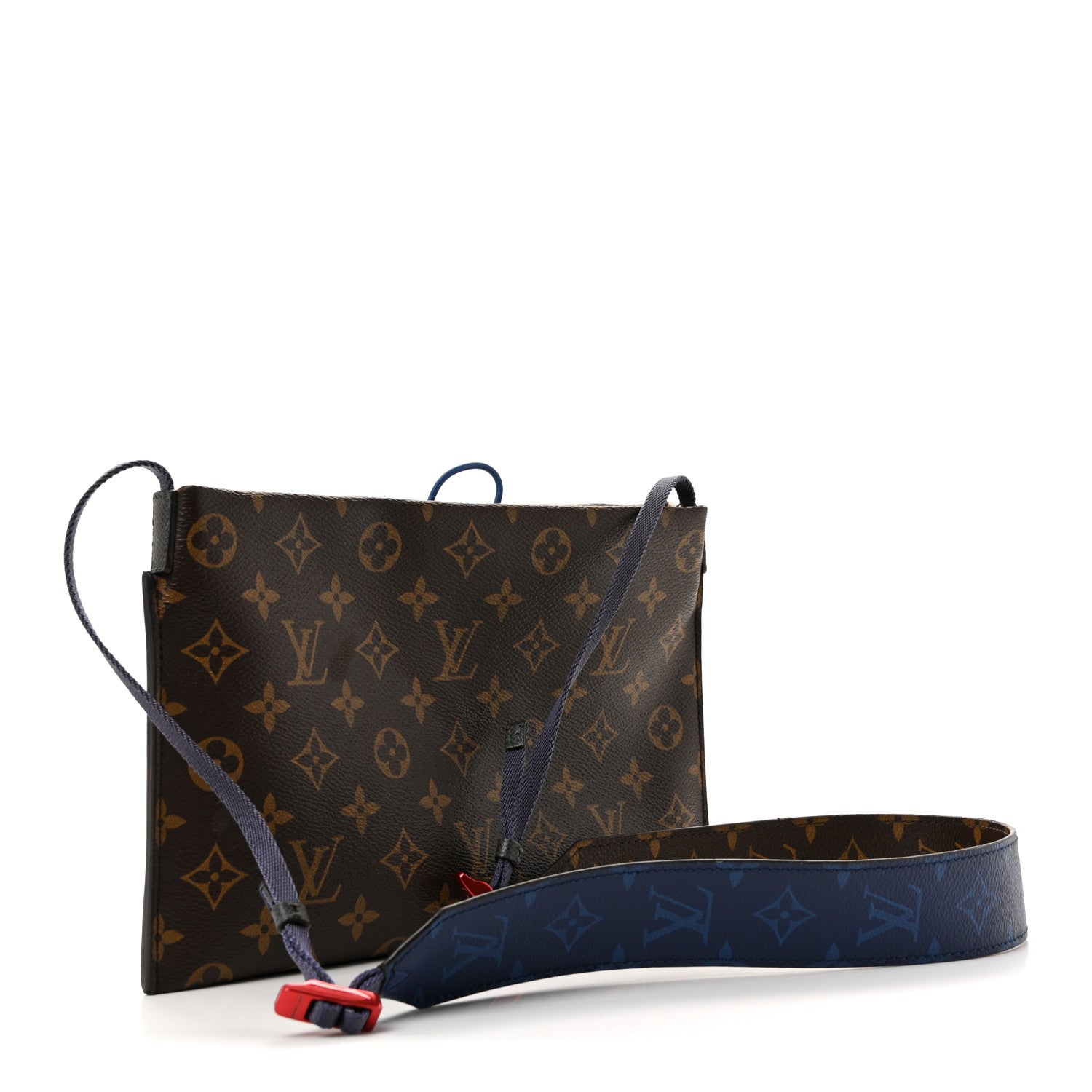 Louis Vuitton Monogram Small Outdoor Pouch Pacific Blue