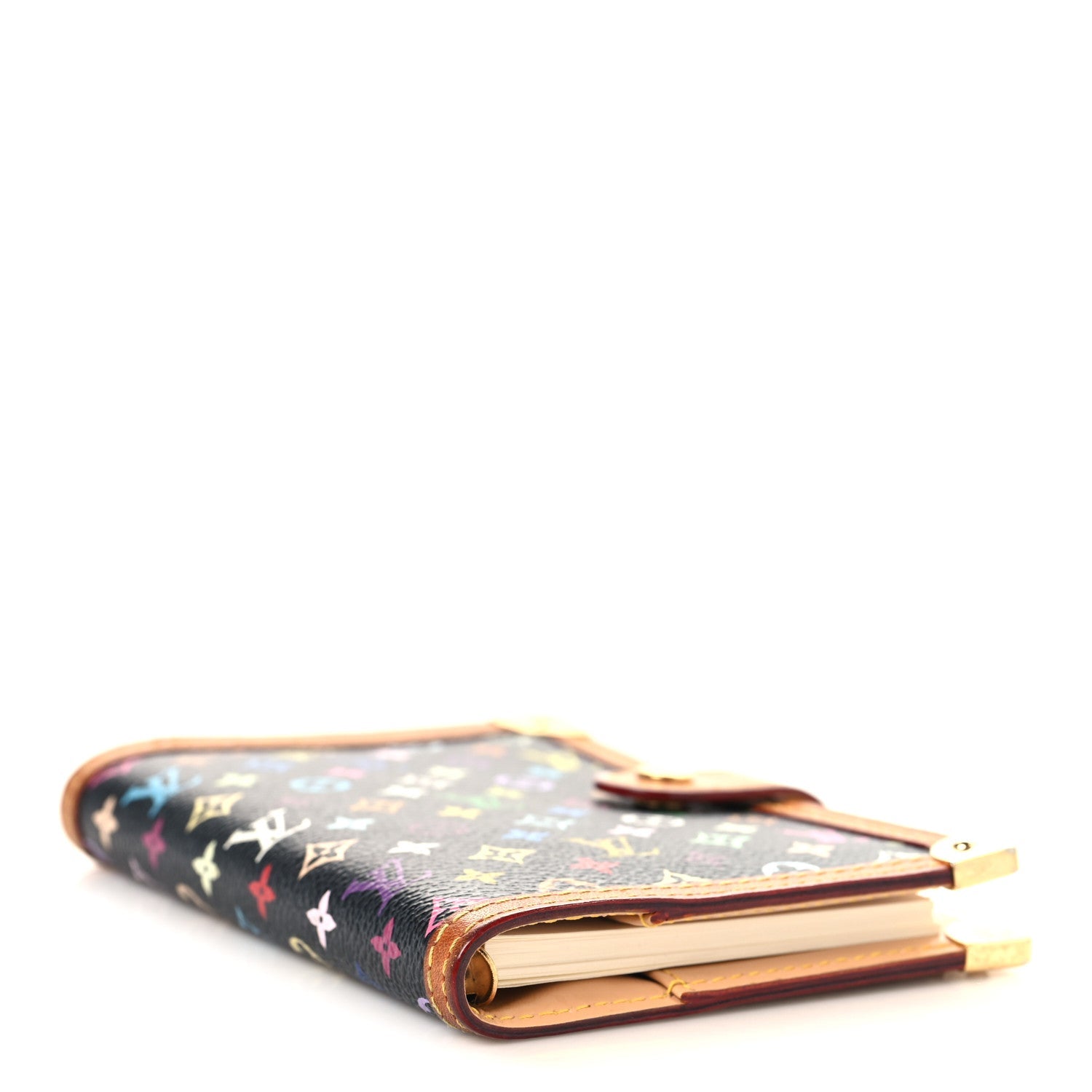 Louis Vuitton Monogram Multicolor Small Ring Agenda Cover Black