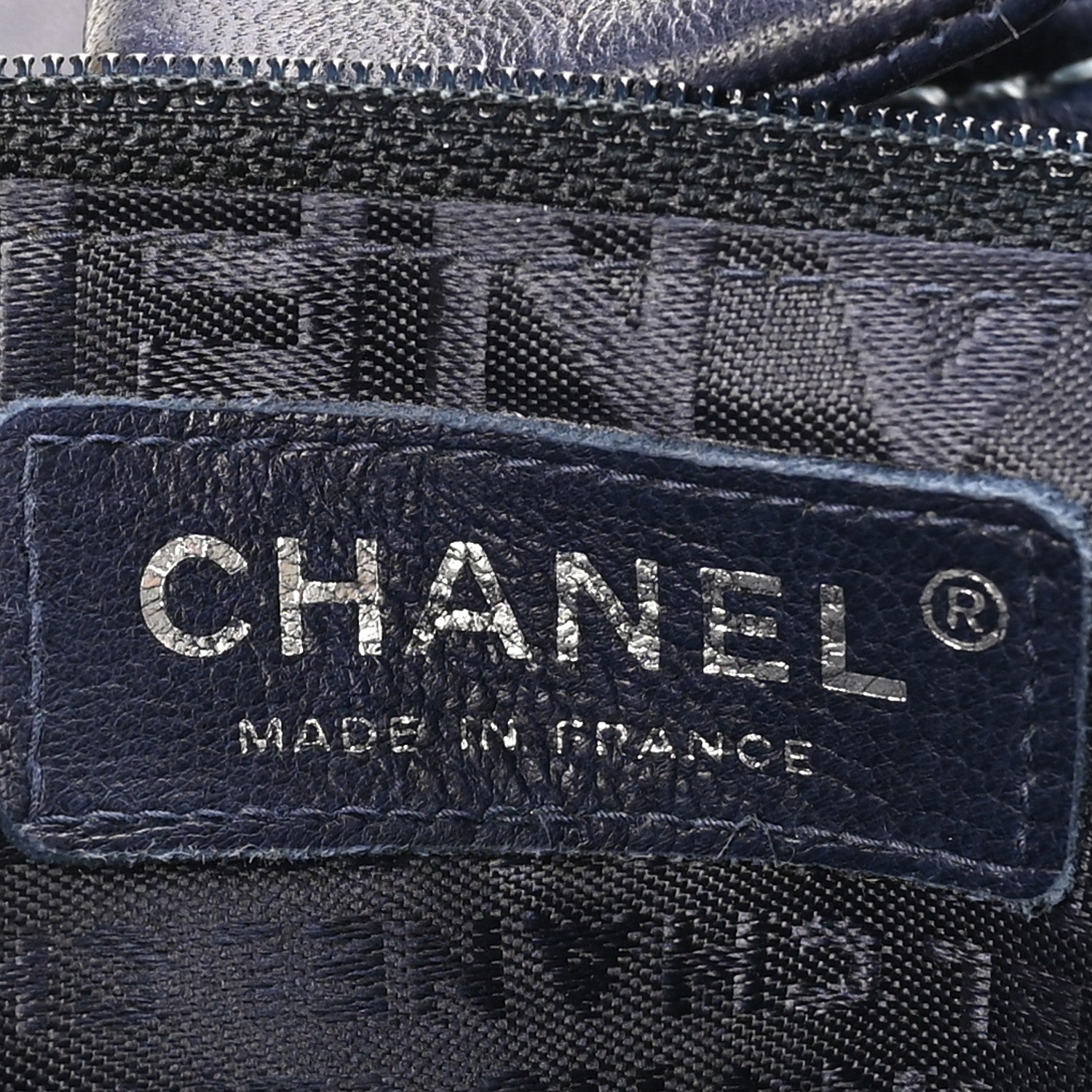 Chanel Lambskin Contrast Stitch Small Surpique Accordion Flap Navy