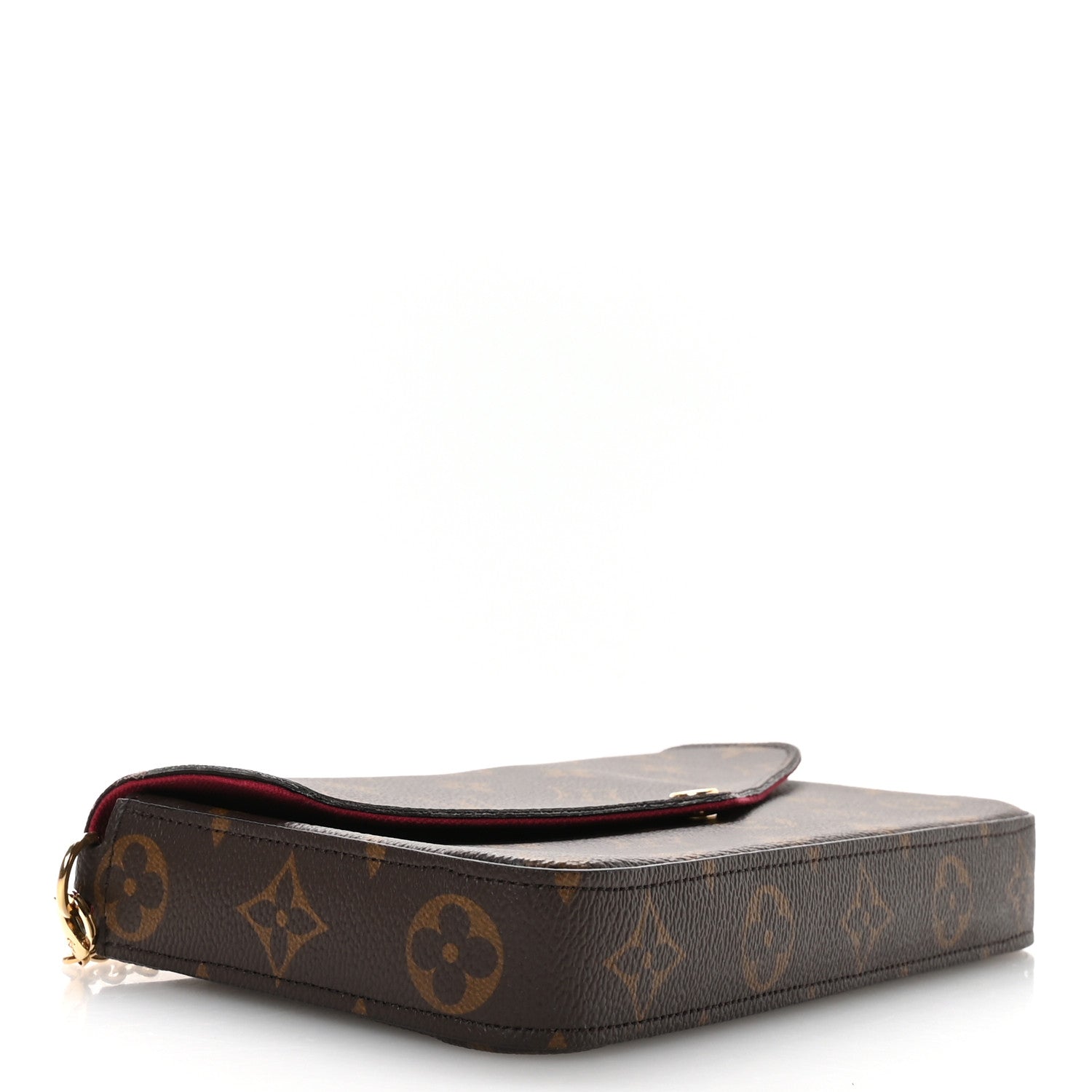 Louis Vuitton Monogram Pochette Felicie Chain Wallet Fuchsia