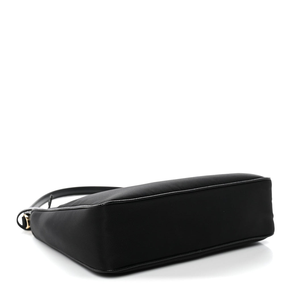Prada Tessuto Nylon Saffiano Mini Re-Edition 2005 Bag Black