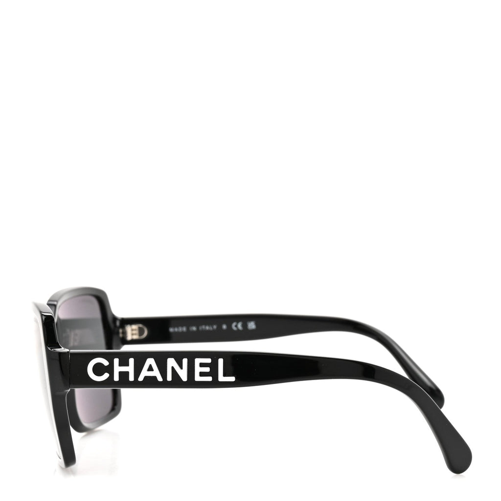 Acetate Square Sunglasses 5408 Black