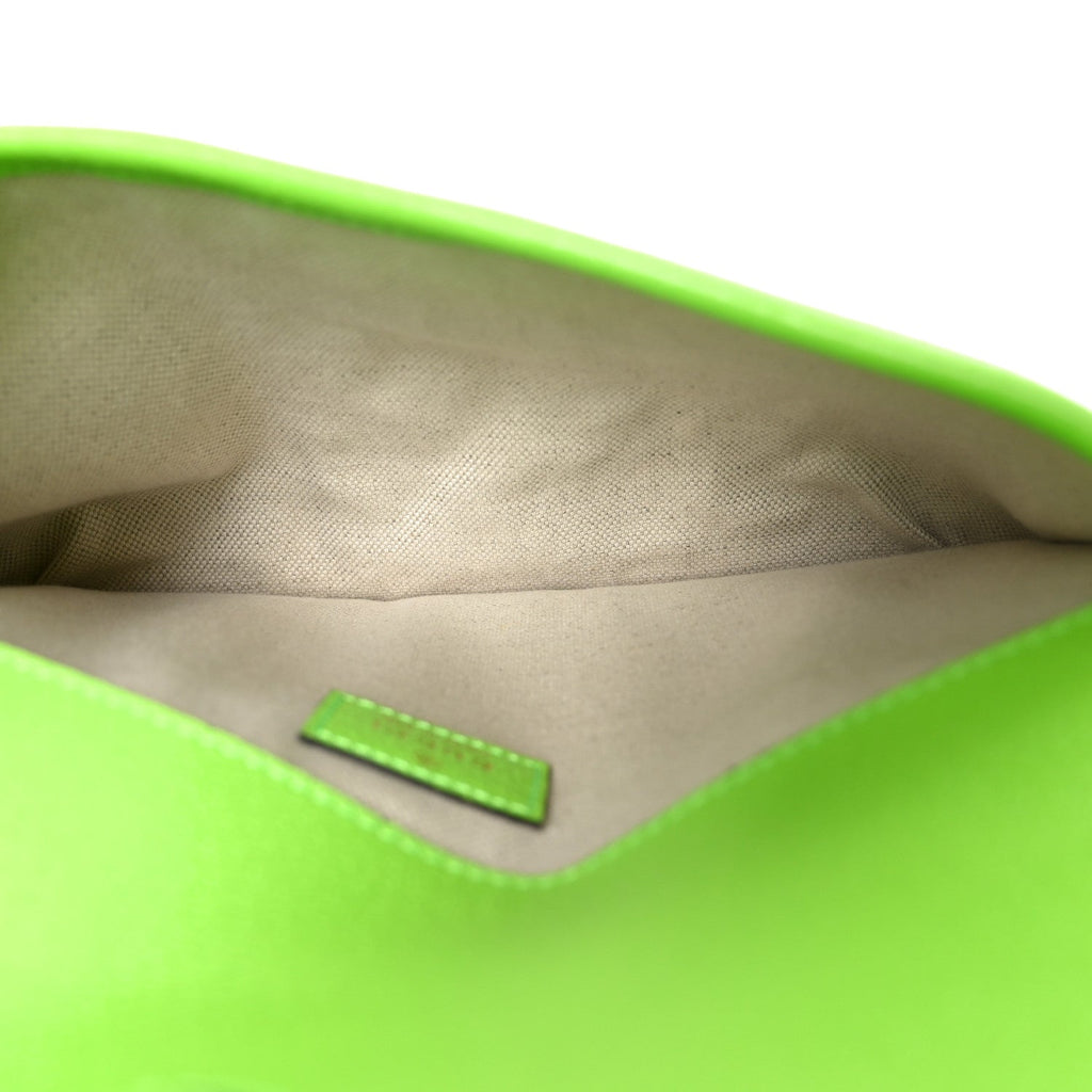 Gucci GG Supreme Monogram Web Small Ophidia Belt Bag Beige Ebony Electric Green