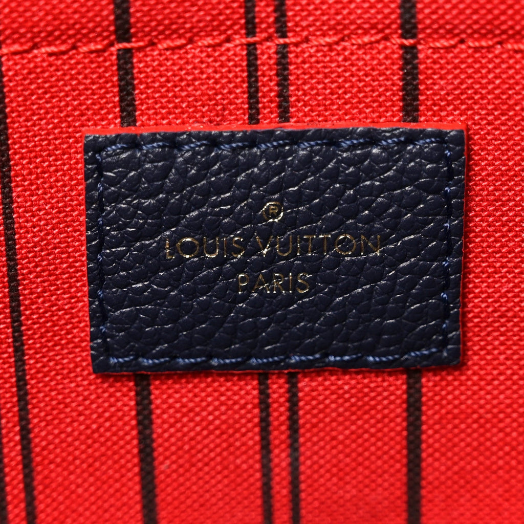Louis Vuitton Empreinte Montaigne MM Marine Rouge