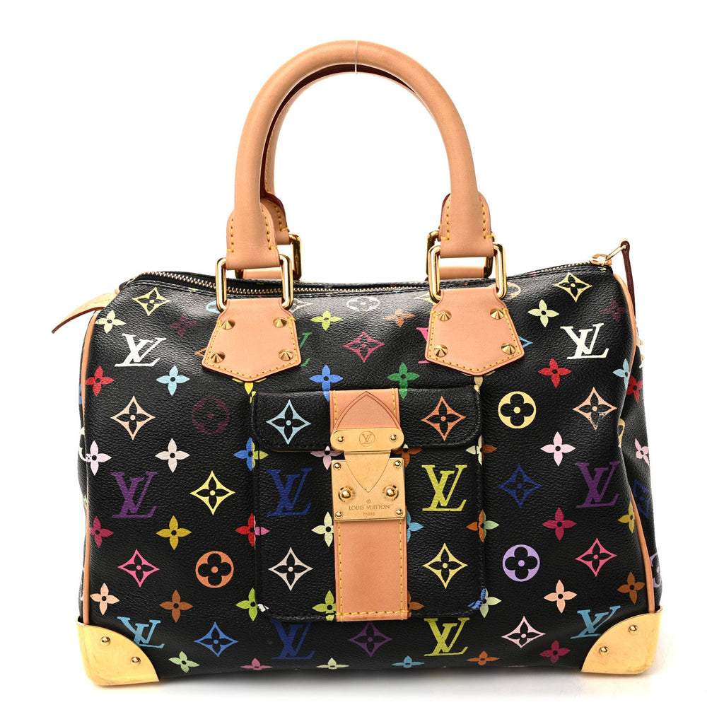 Louis Vuitton Monogram Multicolor Speedy 30 Black