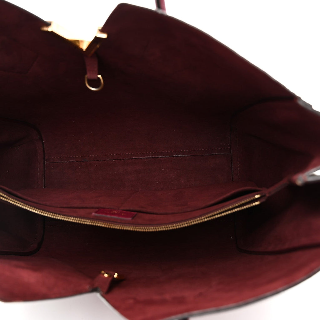 Louis Vuitton Calfskin Monogram Kimono Tote Grape