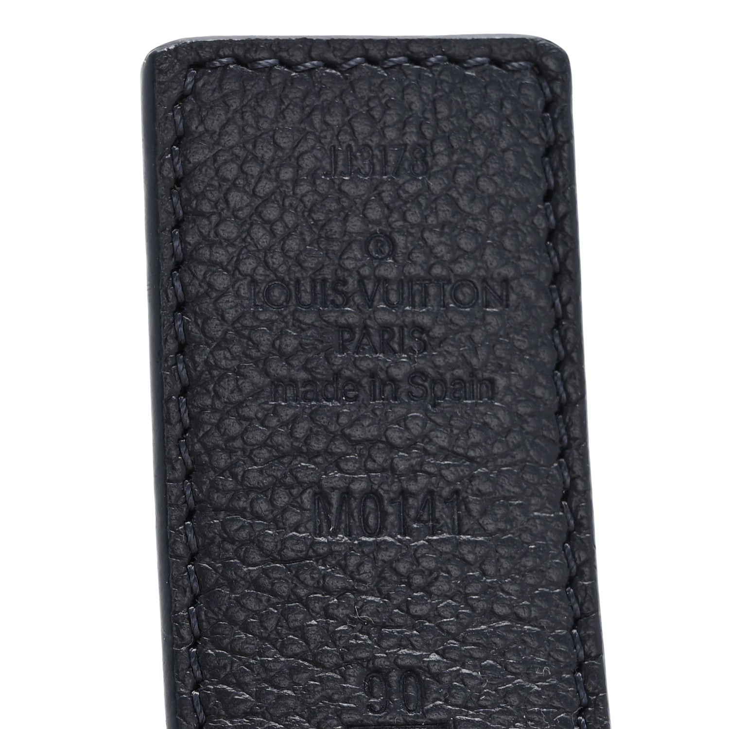Louis Vuitton Calfskin Monogram 30mm LV Initiales Reversible Belt 90 36 Blue