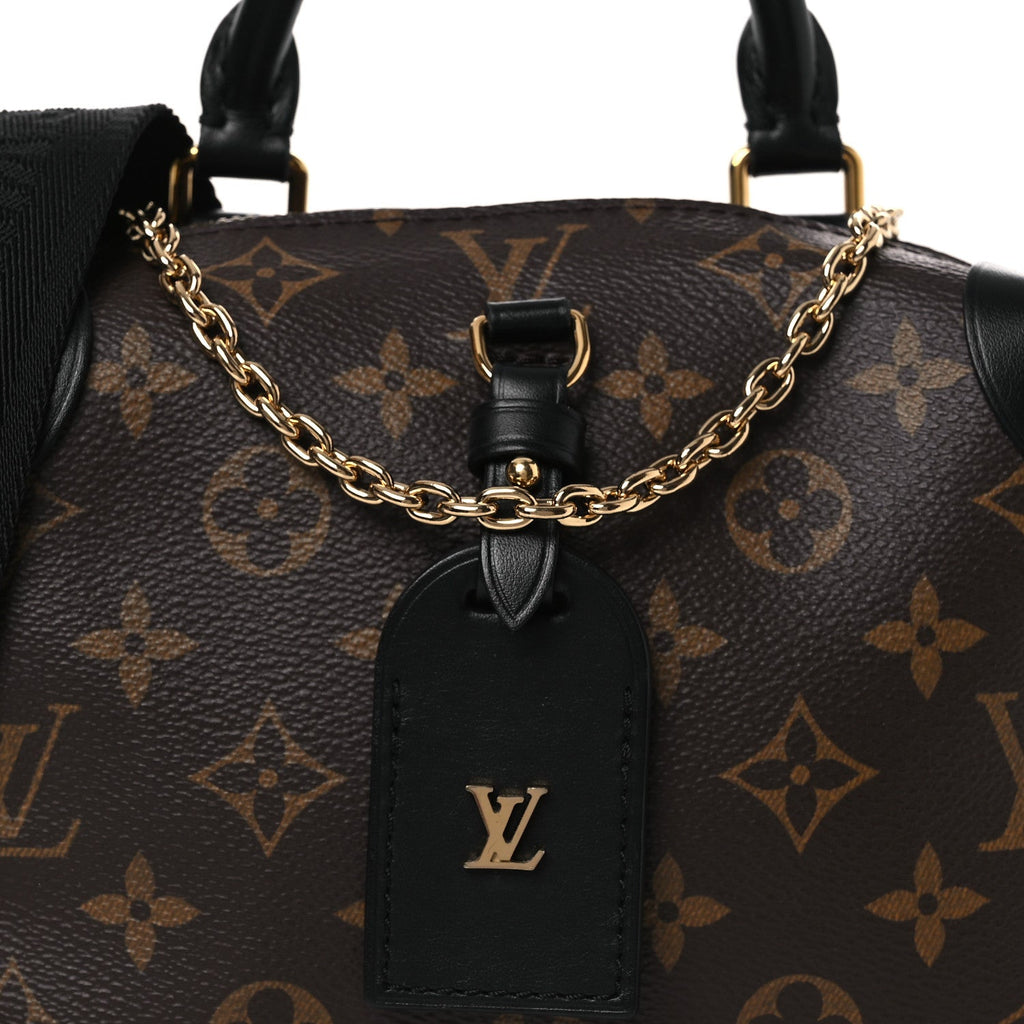 Louis Vuitton Monogram Petite Malle Souple Black