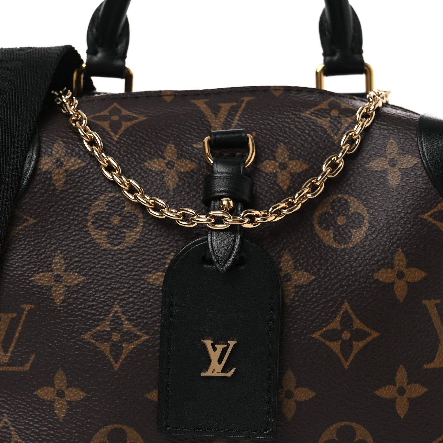 Louis Vuitton Monogram Petite Malle Souple Black