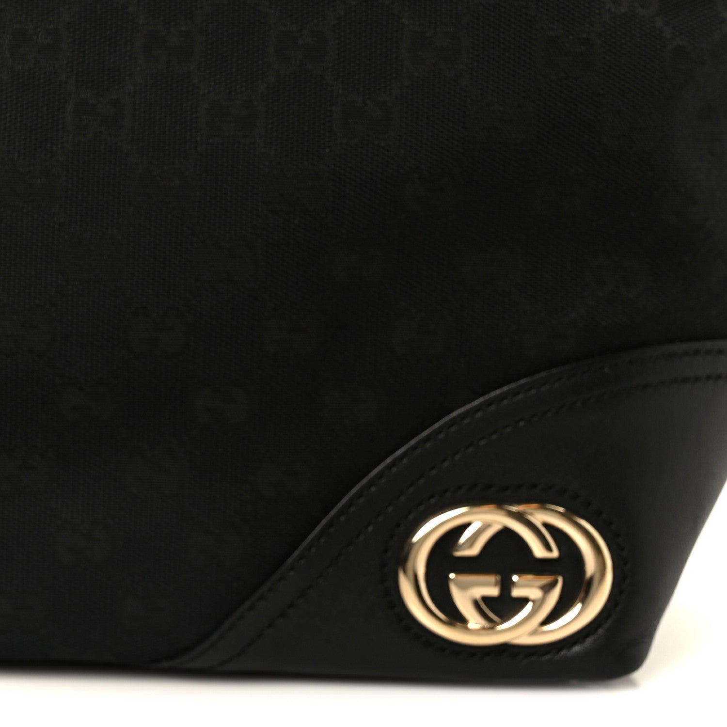 Gucci Monogram Medium New Britt Tote Black