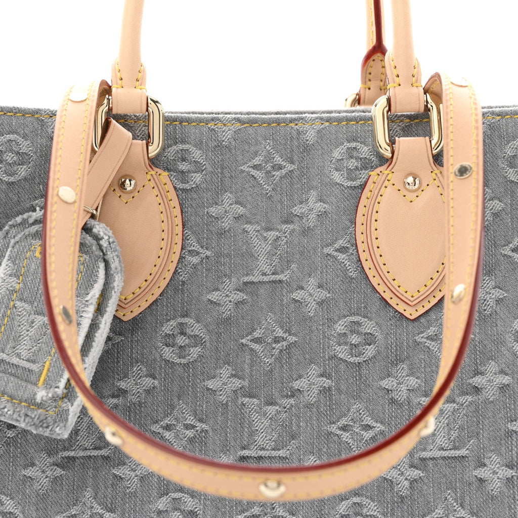 Louis Vuitton Monogram Denim Onthego MM Washed Grey