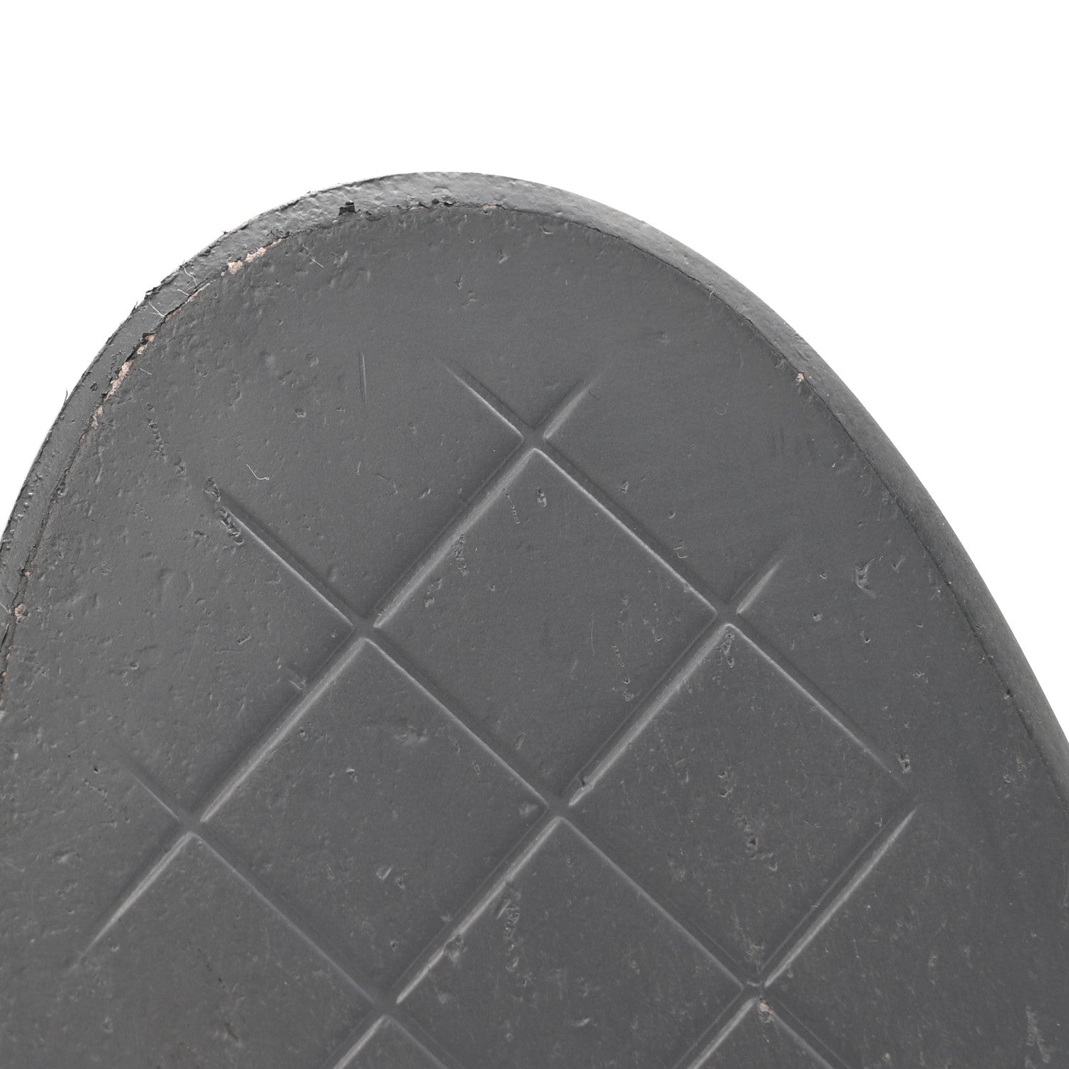 Lambskin Quilted CC Turnlock Mules 37.5 Grey