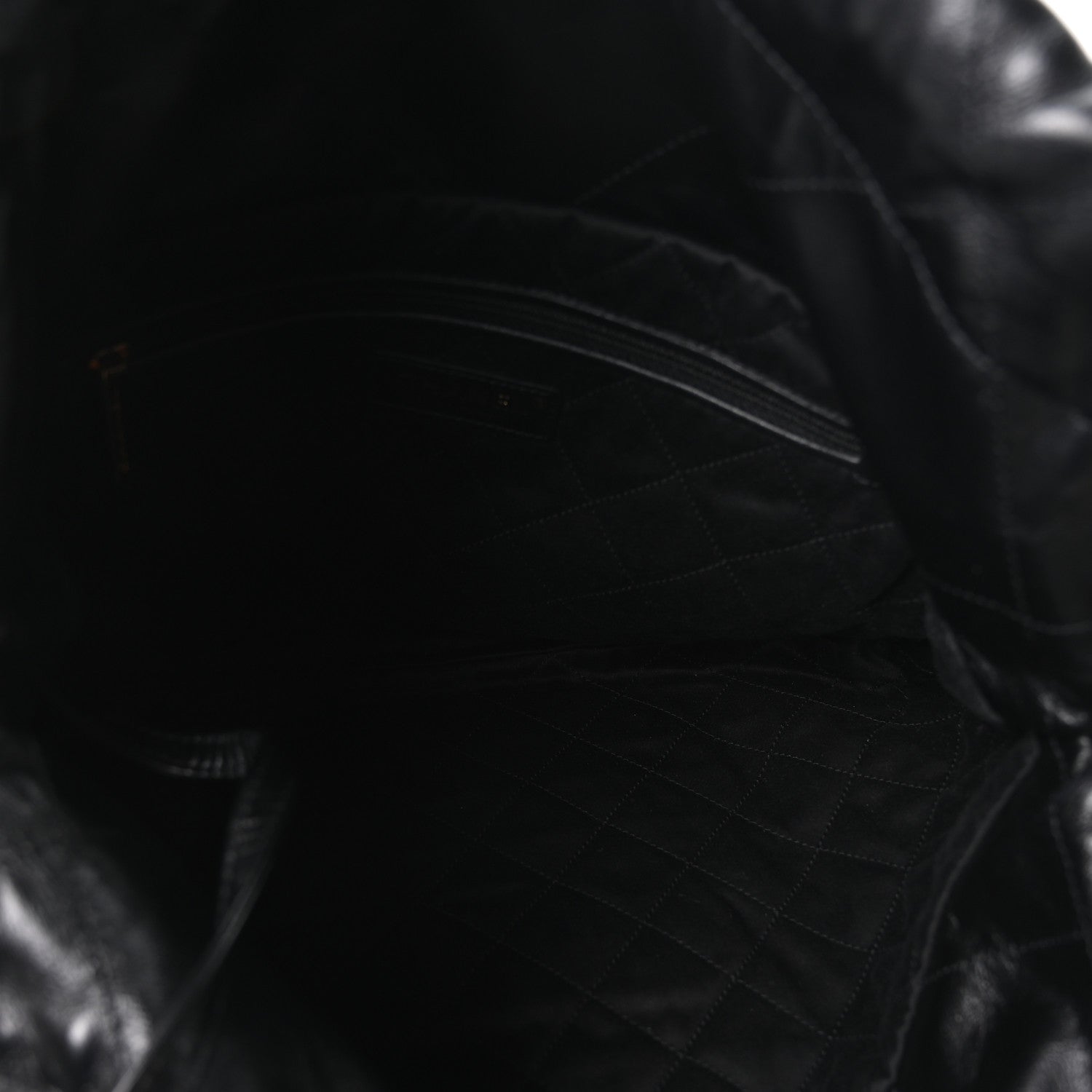 Chanel Shiny Calfskin Quilted Small Chanel 22 Black