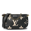 Louis Vuitton Empreinte Monogram Giant Multi Pochette Accessories Black Beige