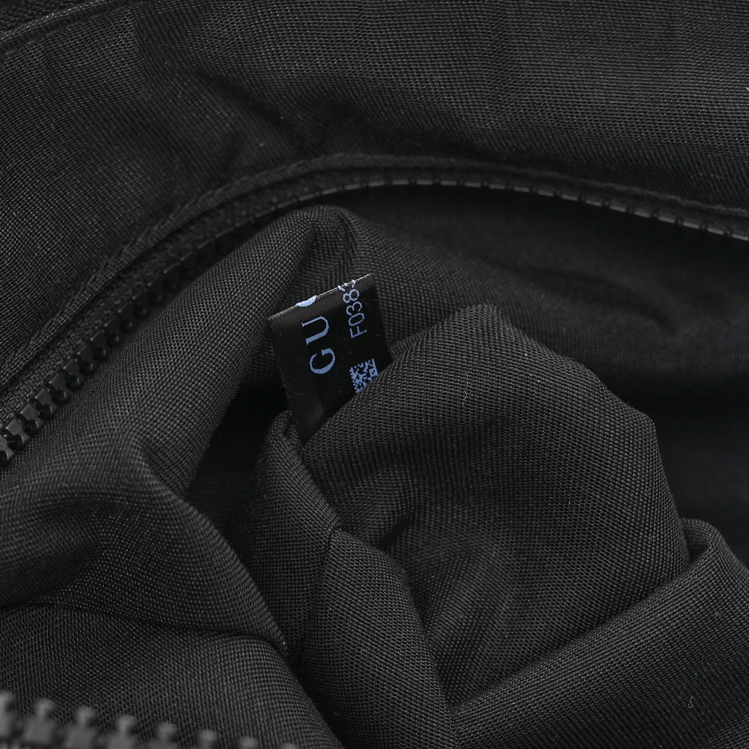 Gucci Nylon Monogram Small Flat Messenger Bag Black