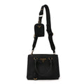 Prada Saffiano Lux Micro Galleria Shoulder Bag Black