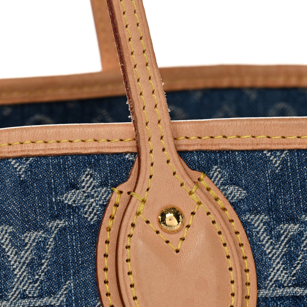Louis Vuitton Monogram Denim Neo Neverfull MM Blue