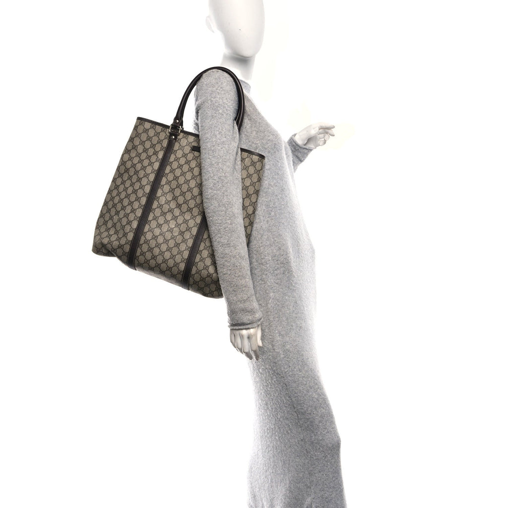Gucci GG Plus Monogram Joy Vertical Tote Dark Brown