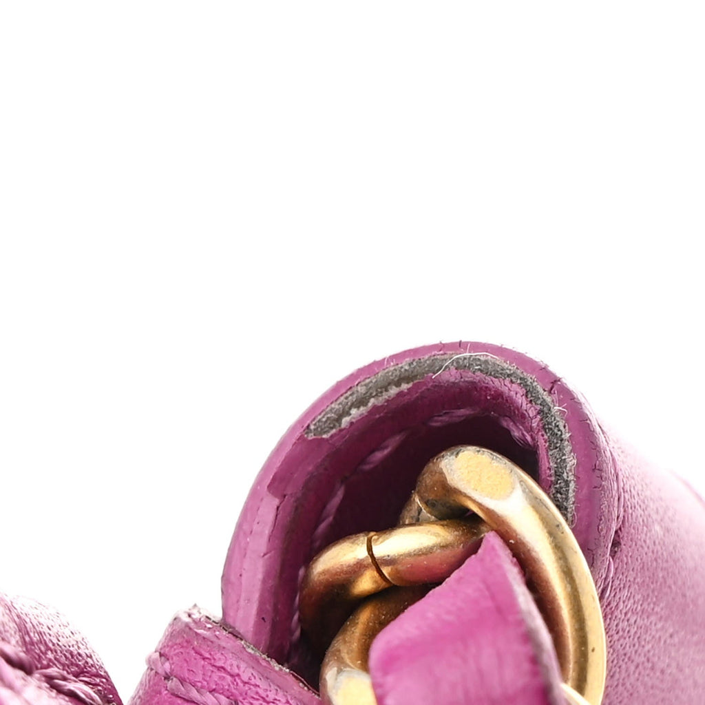 Chanel Wool Tweed Giant Logo Waist Bag Magenta